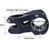image:imageFIFTYFIFTY Aluminum Alloy Mountain Bike Stem for 118 Steer Tube 318mm Handlebar Short Handlebar Stem for All Mountain MTB Downhill FreerideBlack