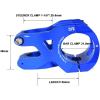image:imageFIFTYFIFTY Aluminum Alloy Mountain Bike Stem for 118 Steer Tube 318mm Handlebar Short Handlebar Stem for All Mountain MTB Downhill FreerideBlue