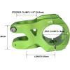 image:imageFIFTYFIFTY Aluminum Alloy Mountain Bike Stem for 118 Steer Tube 318mm Handlebar Short Handlebar Stem for All Mountain MTB Downhill FreerideGreen