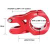 image:imageFIFTYFIFTY Aluminum Alloy Mountain Bike Stem for 118 Steer Tube 318mm Handlebar Short Handlebar Stem for All Mountain MTB Downhill FreerideRed
