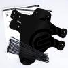image:imageFIFTYFIFTY Mountain Bike Fender MTB Mudguard Front and Rear Compatible Bicycle Mudguard Fits 26 275 29 Plus Size and Fat Bike Wheel SizesBlackBlack
