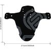 image:imageFIFTYFIFTY Mountain Bike Fender MTB Mudguard Front and Rear Compatible Bicycle Mudguard Fits 26 275 29 Plus Size and Fat Bike Wheel SizesGray