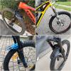 image:imageFIFTYFIFTY Mountain Bike Fender MTB Mudguard Front and Rear Compatible Bicycle Mudguard Fits 26 275 29 Plus Size and Fat Bike Wheel SizesOrange