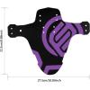 image:imageFIFTYFIFTY Mountain Bike Fender MTB Mudguard Front and Rear Compatible Bicycle Mudguard Fits 26 275 29 Plus Size and Fat Bike Wheel SizesPurple