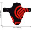 image:imageFIFTYFIFTY Mountain Bike Fender MTB Mudguard Front and Rear Compatible Bicycle Mudguard Fits 26 275 29 Plus Size and Fat Bike Wheel SizesRed