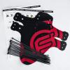 image:imageFIFTYFIFTY Mountain Bike Fender MTB Mudguard Front and Rear Compatible Bicycle Mudguard Fits 26 275 29 Plus Size and Fat Bike Wheel SizesRedRed