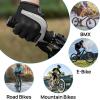 image:imageFIFTYFIFTY Mountain Bike Gloves for Men Women Full Finger Pad Cycling Glove Breathable AntiSlip ShockAbsorbing and Touch Screen for Road MTB Outdoor BikingBlack