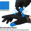 image:imageFIFTYFIFTY Mountain Bike Gloves for Men Women Full Finger Pad Cycling Glove Breathable AntiSlip ShockAbsorbing and Touch Screen for Road MTB Outdoor BikingBlue
