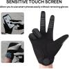 image:imageFIFTYFIFTY Mountain Bike Gloves for Men Women Full Finger Pad Cycling Glove Breathable AntiSlip ShockAbsorbing and Touch Screen for Road MTB Outdoor BikingBlack
