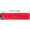 image:imageFIFTYFIFTY Mountain Bike Grips Single Lockon MTB Handlerbar Grips Soft and Comfortable NonSlip Locking Bicycle Handle for All Mountain Enduro DownhillRed