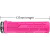 image:imageFIFTYFIFTY Mountain Bike Grips Single Lockon MTB Handlerbar Grips Soft and Comfortable NonSlip Locking Bicycle Handle for All Mountain Enduro DownhillPink