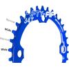 image:imageFIFTYFIFTY Round 104BCD Chainring 30T 32T 34T 36T Narrow Wide Mountain Bike Chainring Single Chainring for 91011Speed with 4 Alloy Chainring Bolts for MTBRound Blue