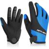 image:imageFIFTYFIFTY Mountain Bike Gloves for Men Women Full Finger Pad Cycling Glove Breathable AntiSlip ShockAbsorbing and Touch Screen for Road MTB Outdoor BikingBlue