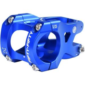 image:imageFIFTYFIFTY Aluminum Alloy Mountain Bike Stem for 118 Steer Tube 318mm Handlebar Short Handlebar Stem for All Mountain MTB Downhill FreerideBlue