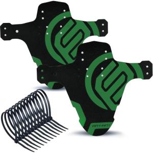 image:imageFIFTYFIFTY Mountain Bike Fender MTB Mudguard Front and Rear Compatible Bicycle Mudguard Fits 26 275 29 Plus Size and Fat Bike Wheel SizesGreenGreen