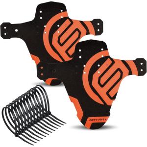 image:imageFIFTYFIFTY Mountain Bike Fender MTB Mudguard Front and Rear Compatible Bicycle Mudguard Fits 26 275 29 Plus Size and Fat Bike Wheel SizesOrangeOrange