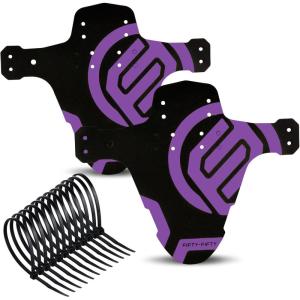 image:imageFIFTYFIFTY Mountain Bike Fender MTB Mudguard Front and Rear Compatible Bicycle Mudguard Fits 26 275 29 Plus Size and Fat Bike Wheel SizesPurplePurple