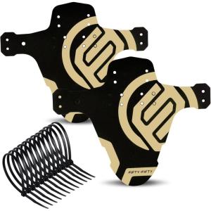 image:imageFIFTYFIFTY Mountain Bike Fender MTB Mudguard Front and Rear Compatible Bicycle Mudguard Fits 26 275 29 Plus Size and Fat Bike Wheel SizesSand StormSand Storm
