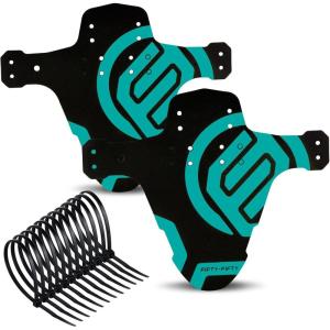 image:imageFIFTYFIFTY Mountain Bike Fender MTB Mudguard Front and Rear Compatible Bicycle Mudguard Fits 26 275 29 Plus Size and Fat Bike Wheel SizesTurquoiseTurquoise