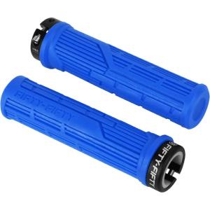 image:imageFIFTYFIFTY Mountain Bike Grips Single Lockon MTB Handlerbar Grips Soft and Comfortable NonSlip Locking Bicycle Handle for All Mountain Enduro DownhillBlue