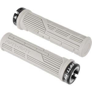 image:imageFIFTYFIFTY Mountain Bike Grips Single Lockon MTB Handlerbar Grips Soft and Comfortable NonSlip Locking Bicycle Handle for All Mountain Enduro DownhillLight Grey