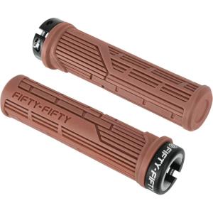 image:imageFIFTYFIFTY Mountain Bike Grips Single Lockon MTB Handlerbar Grips Soft and Comfortable NonSlip Locking Bicycle Handle for All Mountain Enduro DownhillBrown