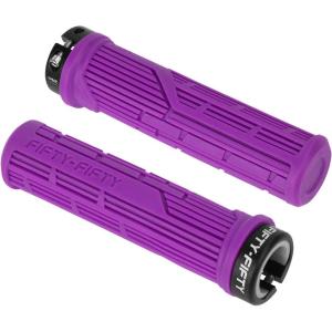 image:imageFIFTYFIFTY Mountain Bike Grips Single Lockon MTB Handlerbar Grips Soft and Comfortable NonSlip Locking Bicycle Handle for All Mountain Enduro DownhillPurple