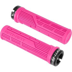 image:imageFIFTYFIFTY Mountain Bike Grips Single Lockon MTB Handlerbar Grips Soft and Comfortable NonSlip Locking Bicycle Handle for All Mountain Enduro DownhillPink