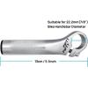 image:imageFIFTYFIFTY Bike Bar Ends Mountain Bike Handlebar Ends Alloy MTB Bicycle Bar 110mm BlackPolished Silver