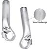 image:imageFIFTYFIFTY Bike Bar Ends Mountain Bike Handlebar Ends Alloy MTB Bicycle Bar 110mm BlackPolished Silver