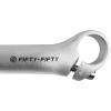 image:imageFIFTYFIFTY Bike Bar Ends Mountain Bike Handlebar Ends Aluminium Alloy MTB Bicycle Bar ExtenderBrushed Silver