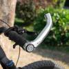 image:imageFIFTYFIFTY Bike Bar Ends Mountain Bike Handlebar Ends Aluminium Alloy MTB Bicycle Bar ExtenderPolished Silver