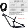 image:imageFIFTYFIFTY Bike Seat Post Clamp Aluminum Alloy Bicycle Seatpost Collar 286298318349364386mm Bicycle Seat Tube Clip for Most MTB Road Bikes 318mm BlackBlack