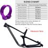 image:imageFIFTYFIFTY Bike Seat Post Clamp Aluminum Alloy Bicycle Seatpost Collar 286298318349364386mm Bicycle Seat Tube Clip for Most MTB Road Bikes 318mm BlackPurple
