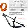 image:imageFIFTYFIFTY Bike Seat Post Clamp Aluminum Alloy Bicycle Seatpost Collar 286298318349364386mm Bicycle Seat Tube Clip for Most MTB Road Bikes 318mm BlackOrange