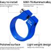 image:imageFIFTYFIFTY Bike Seat Post Clamp Aluminum Alloy Bicycle Seatpost Collar 286298318349364386mm Bicycle Seat Tube Clip for Most MTB Road Bikes 318mm BlackBlue
