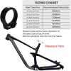 image:imageFIFTYFIFTY Bike Seat Post Clamp Aluminum Alloy Bicycle Seatpost Collar 286298318349364386mm Bicycle Seat Tube Clip for Most MTB Road Bikes 318mm BlackBlack
