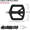 image:imageFIFTYFIFTY Mountain Bike Pedals NonSlip MTB Nylon Composite 916 Bicycle Pedals Lightweight and Wide Flat PlatformBlack
