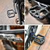 image:imageFIFTYFIFTY Mountain Bike Pedals NonSlip MTB Nylon Composite 916 Bicycle Pedals Lightweight and Wide Flat PlatformBlack
