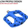 image:imageFIFTYFIFTY Mountain Bike Pedals NonSlip MTB Nylon Composite 916 Bicycle Pedals Lightweight and Wide Flat PlatformBlue