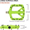 image:imageFIFTYFIFTY Mountain Bike Pedals NonSlip MTB Nylon Composite 916 Bicycle Pedals Lightweight and Wide Flat PlatformGreen