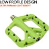 image:imageFIFTYFIFTY Mountain Bike Pedals NonSlip MTB Nylon Composite 916 Bicycle Pedals Lightweight and Wide Flat PlatformGreen