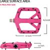 image:imageFIFTYFIFTY Mountain Bike Pedals NonSlip MTB Nylon Composite 916 Bicycle Pedals Lightweight and Wide Flat PlatformPink