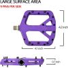 image:imageFIFTYFIFTY Mountain Bike Pedals NonSlip MTB Nylon Composite 916 Bicycle Pedals Lightweight and Wide Flat PlatformPurple