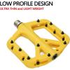 image:imageFIFTYFIFTY Mountain Bike Pedals NonSlip MTB Nylon Composite 916 Bicycle Pedals Lightweight and Wide Flat PlatformYellow