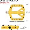 image:imageFIFTYFIFTY Mountain Bike Pedals NonSlip MTB Nylon Composite 916 Bicycle Pedals Lightweight and Wide Flat PlatformYellow