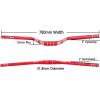 image:imageFIFTYFIFTY Mountain Bike Riser Handlebar Aluminum Alloy MTB Handlebar 318mm Diameter 780mm Wide Bicycle BarRed