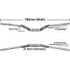 image:imageFIFTYFIFTY Mountain Bike Riser Handlebar Aluminum Alloy MTB Handlebar 318mm Diameter 780mm Wide Bicycle BarSilver