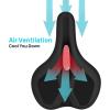 image:imageFIFTYFIFTY Mountain Bike Seat Comfortable Memory Foam Bicycle Seat Lightweight Waterproof Bicycle Saddle for Men and Women Compatible with MTB Road Bike EMTBCITY