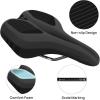 image:imageFIFTYFIFTY Mountain Bike Seat Comfortable Memory Foam Bicycle Seat Lightweight Waterproof Bicycle Saddle for Men and Women Compatible with MTB Road Bike EMTBCITY